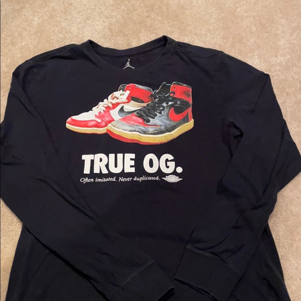 Nike Air Jordan Long Sleeve T Shirt Size Medium